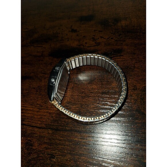 Casio Quartz Analog Digital Watch Water Resist 50M Alarm Black Gold Parts Only - Picture 8 of 10